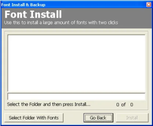 Font Install and Backup